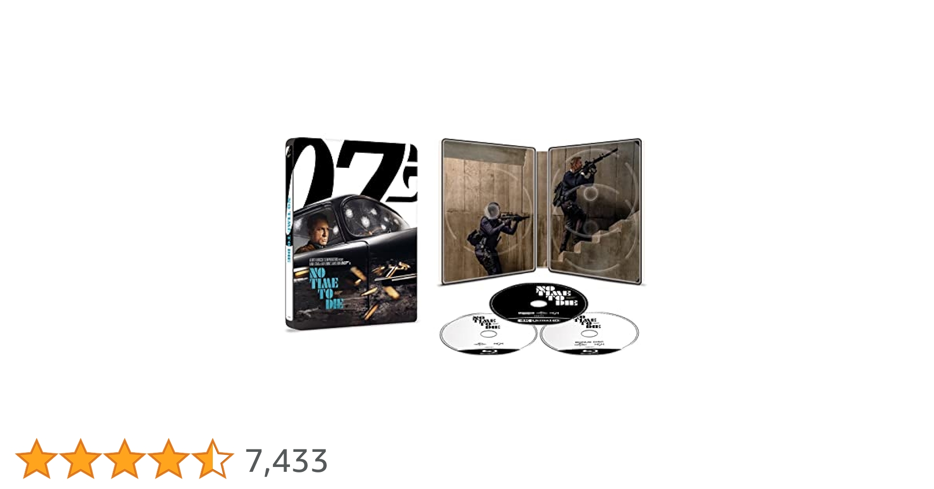 ダニエルクレイグ主演　007 スチールブック4作品 ダニエル・クレイグ 007 スチールブック 4K ULTRA HD